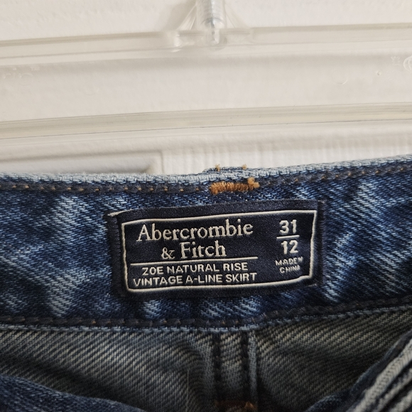 Abercrombie A-line Jean Skirt - Picture 6 of 8